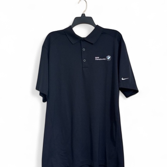 Nike Other - Nike Golf BMW Championship Dri-FIT Polo XL Black Tour Performance Shirt